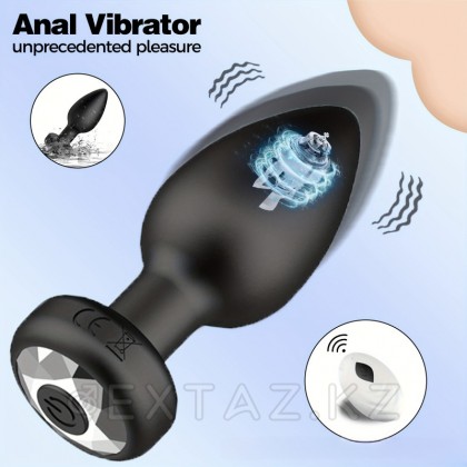Қашықтан басқару пульті бар анальды діріл тығын от sex shop Extaz фото 8