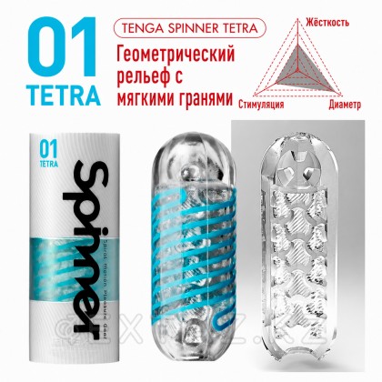 TENGA SPINNER мастурбатор Tetra от sex shop Extaz фото 2