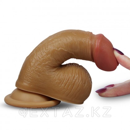 BIOSKIN ВИБРАТОР, тёмный - 16.Φ3.5 (Реалистичней не бывает!) от sex shop Extaz фото 2