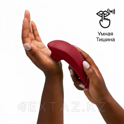 Байланыссыз клиторлық стимулятор Womanizer Premium 2 Бургундия от sex shop Extaz фото 4