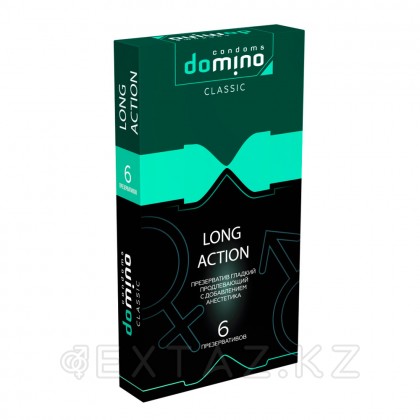Domino Classic long action презервативтері, ұзарту әсері бар, 6 дана от sex shop Extaz фото 2