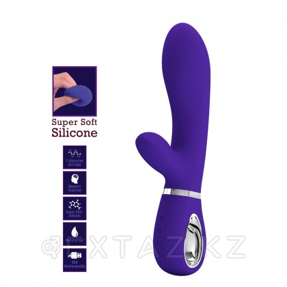 Томас супер жұмсақ қоян вибраторы (20 см) көк от sex shop Extaz фото 2