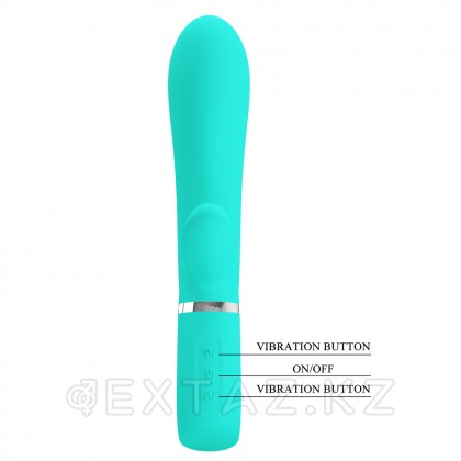 Томас супер жұмсақ қоян вибраторы (20 см) көгілдір от sex shop Extaz фото 10