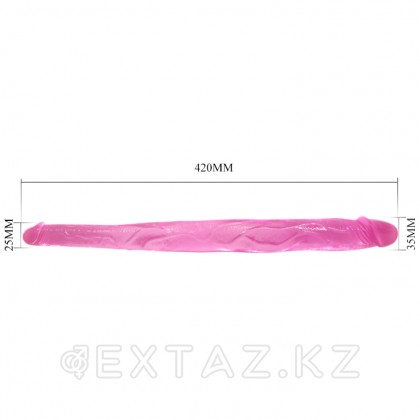 Двойной фаллоимитатор Double dong розовый от sex shop Extaz фото 2