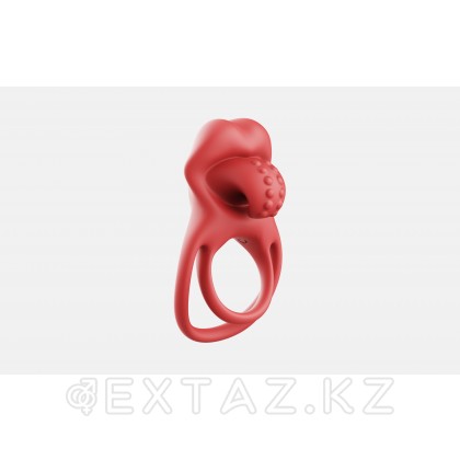 Lick it клиторлық стимуляторы бар қос эрекциялық діріл сақинасы от sex shop Extaz