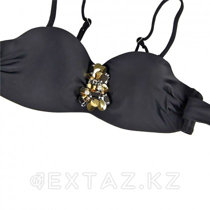 Rhinestone Black (L)байланған Купальник от sex shop Extaz фото 3