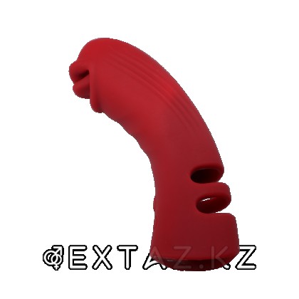 Қосымша ынталандырумен саусаққа арналған силикон вибраторы от sex shop Extaz фото 4