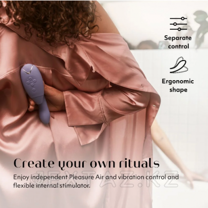 Байланыссыз клиторлық стимулятор Womanizer Duo 2 сирень от sex shop Extaz фото 2