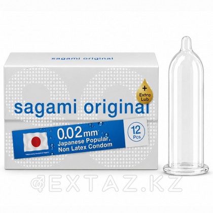 Полиуретанды презервативтер SAGAMI Original 002 EXTRA LUB 12 дана. от sex shop Extaz