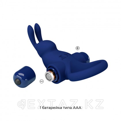 Көк қоян дірілі бар эрекциялық сақина от sex shop Extaz фото 7