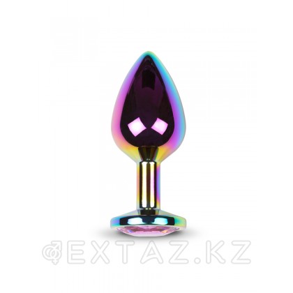 Пикантные штучки - анальная пробка с кристаллом, 7х3 см Розовый от sex shop Extaz фото 2