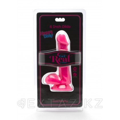 Яркий фаллоимитатор Happy Dicks Dildo - 15 см Розовый от sex shop Extaz фото 4