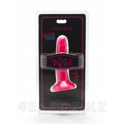 Гладкий фаллоимитатор на присоске Happy Dicks - 15 см Голубой от sex shop Extaz фото 4