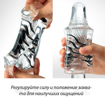 Tenga Crysta Leaf - многоразовый мастурбатор, 12х5 см Прозрачный от sex shop Extaz фото 3