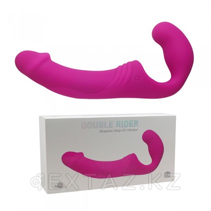 Double Rider-белбеусіз дірілдеткіш, 21.5x3. 9 см қызғылт от sex shop Extaz фото 5