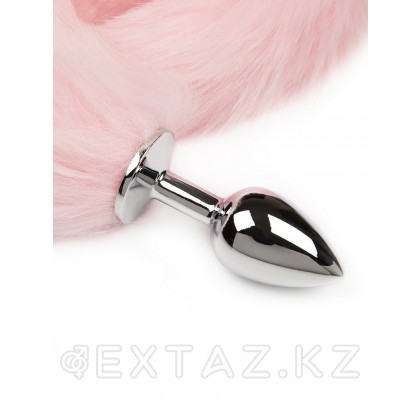 Құйрығы бар күміс анальды тығын-дәмді заттар, 6 см қара от sex shop Extaz фото 3