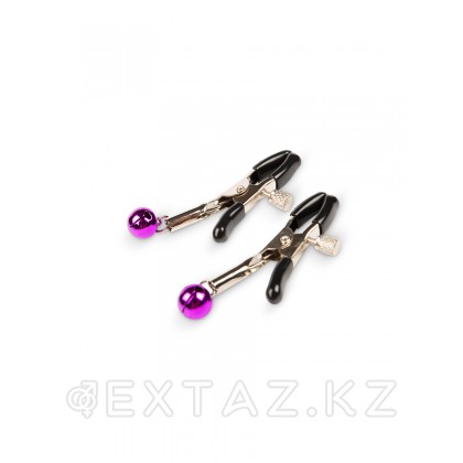 Браззерс - зажимы на соски с бижутерией, 5.5 см Фиолетовый от sex shop Extaz фото 2