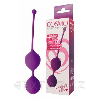 Шарики вагинальные Cosmo, 3 см Фиолетовый от sex shop Extaz фото 2