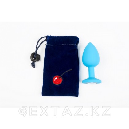 Маленькая силиконовая пробка с кристаллом, 7,5 см Бриллиант от sex shop Extaz фото 6