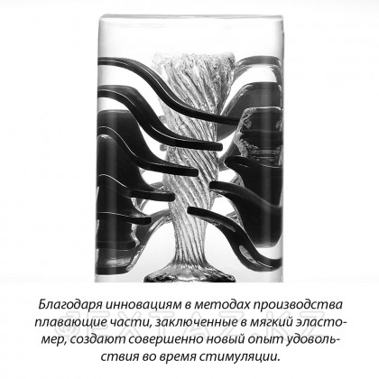 Tenga Crysta Leaf - многоразовый мастурбатор, 12х5 см Прозрачный от sex shop Extaz фото 2