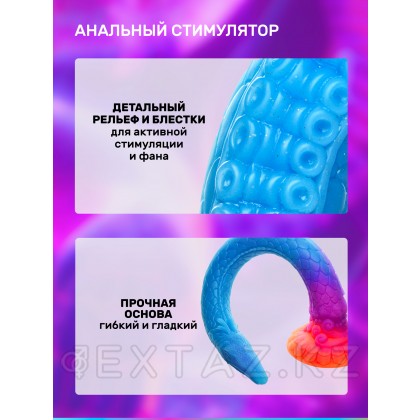 Dildo Makara Glow-In-The-Dark Silicone Snake Dildo от sex shop Extaz фото 3