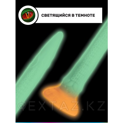Dildo Makara Glow-In-The-Dark Silicone Snake Dildo от sex shop Extaz фото 6