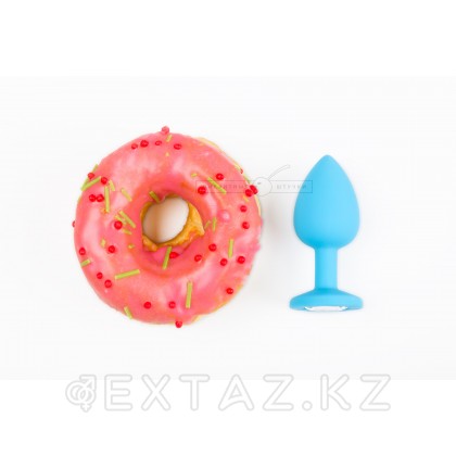 Маленькая силиконовая пробка с кристаллом, 7,5 см Бриллиант от sex shop Extaz фото 2