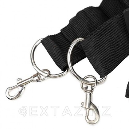 Frisky Bedroom Restraint Kit төсегіне бекітуге арналған Бондаж, қара от sex shop Extaz фото 3