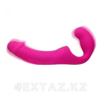 Double Rider-белбеусіз дірілдеткіш, 21.5x3. 9 см қызғылт от sex shop Extaz
