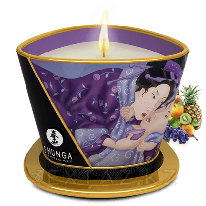 Массажная свеча Shunga Candle Exotic Fruits, 170 мл. Экзотические фрукты от sex shop Extaz