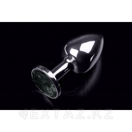 Маленькая анальная пробка с кристаллом, серебристая, 7,5 см Розовый от sex shop Extaz фото 13