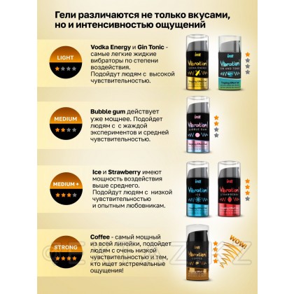 Intt Vibration Vodka energy сұйық діріл гелі, 15 мл от sex shop Extaz фото 7