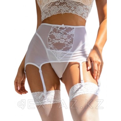 Шұлық белдіктері бар жоғары белбеу ақ (3XL) от sex shop Extaz