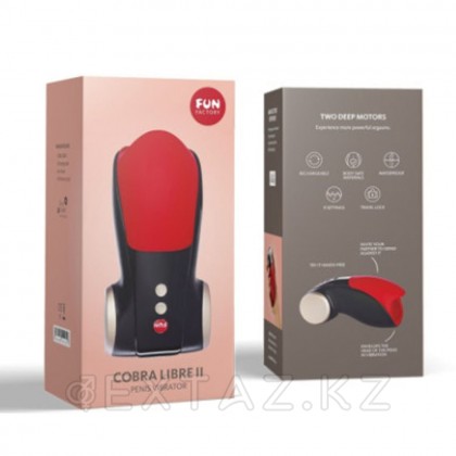 Мастурбатор ерлер Fun factory COBRA LIBRE II, қара-қызыл от sex shop Extaz фото 6