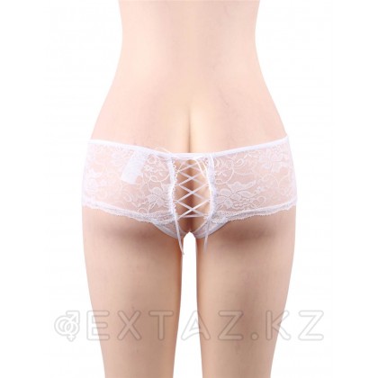 Қол жетімді трусики ақ түсті (өлшемі XL-2XL) от sex shop Extaz фото 3