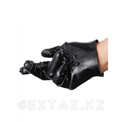 Перчатка для стимуляции Fuck fingers, черная от sex shop Extaz фото 2