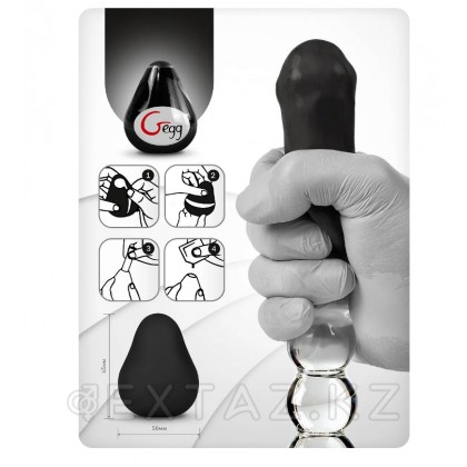 Gvibe Gegg Black-мастурбатор жұмыртқа, 6. 5х5 см (қара) от sex shop Extaz фото 3