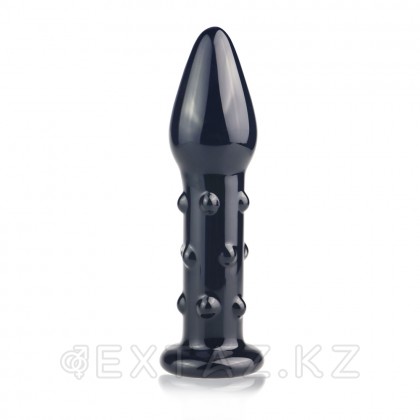 Стеклянный анальный стимулятор, чёрный  от sex shop Extaz