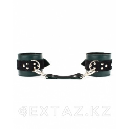 Шынайы былғарыдан жасалған аяқтардағы бұғаулар изумруд от sex shop Extaz фото 2