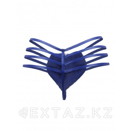 Ohyeah Zipper Blue былғары ерлер жіптері, найзағай, s от sex shop Extaz фото 5