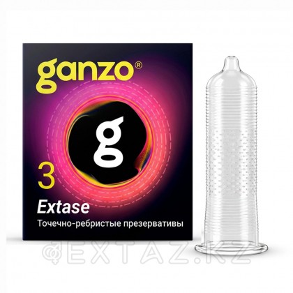 Ganzo Extase №3 презервативтер (нүктелі, қырлы) от sex shop Extaz