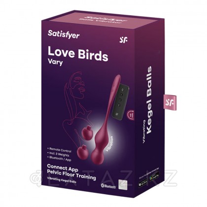 Satisfyer Love Birds Vary кегель жаттықтырушысы (Connect App) Бургундия от sex shop Extaz фото 2