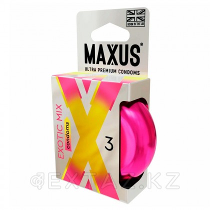 MAXUS X - Edition Exotic Mix презервативтері, хош иісті, 3 дана от sex shop Extaz фото 3