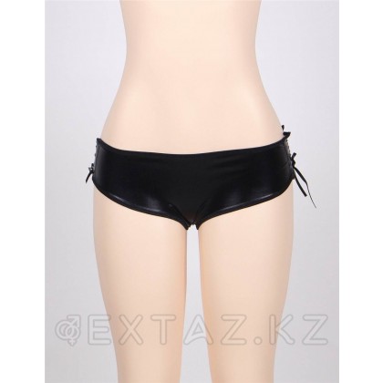 Кожаные трусики Ohyeah на шнуровке с доступом, M-L от sex shop Extaz фото 4