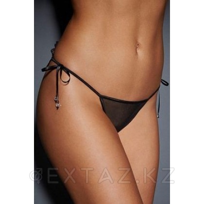 Сексуальные ажурные стринги, чёрные от sex shop Extaz фото 4