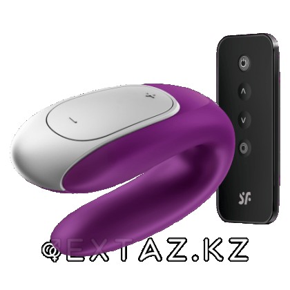 Satisfyer double Fun Violet ақылды жұп вибраторы от sex shop Extaz фото 5