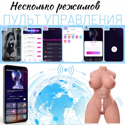 Alanna қосымшасына қосылған сексуалды әйел денесі (діріл+үйкеліс) от sex shop Extaz фото 7