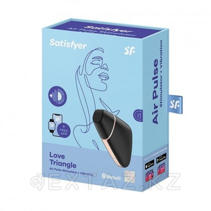 Satisfyer Love triangle black дірілі бар вакуумдық клиторальды стимулятор от sex shop Extaz фото 2