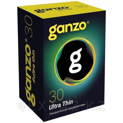 Презервативтер ультра жұқа Ganzo Ultra Thin Black Edition 30 дана. от sex shop Extaz