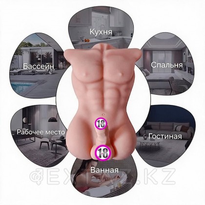 Дилдомен спорттық ерлер денесі (8,5 кг.) от sex shop Extaz фото 8